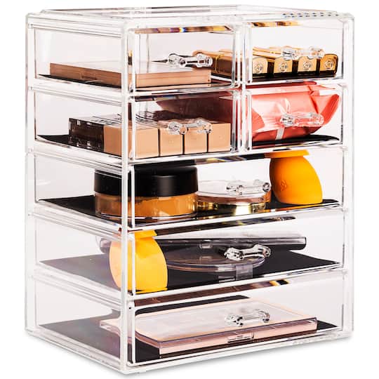 Sorbus Makeup & Jewelry Storage Case with 3 Large & 4 Small Drawers